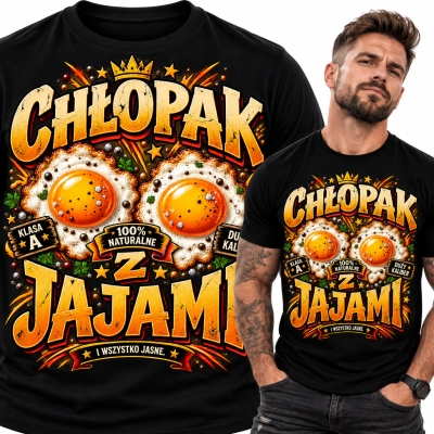 KOSZULKA CHŁOPAK Z JAJAMI